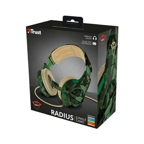 Diadema Gamer Trust GTX 310C Radius Verde Camuflado - Imagen 2