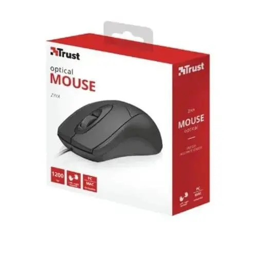 Mouse Trust Alambrico Basi Negro - Imagen 2