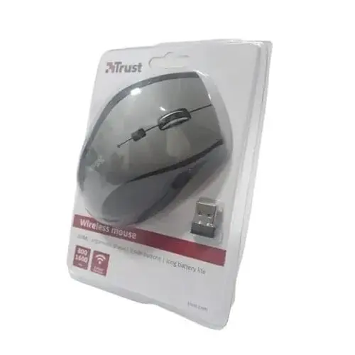 Mouse Trust Inalambrico USB Sura Ergonomico Negro - Imagen 2