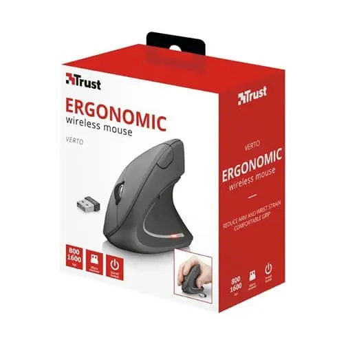 Mouse Trust Inalambrico USB Verto Vertical Ergonomico - Imagen 2