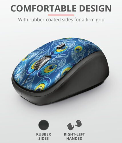 Mouse Trust Inalambrico USB Yvi Peacock