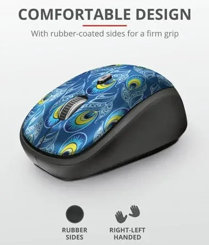 Mouse Trust Inalambrico USB Yvi Peacock