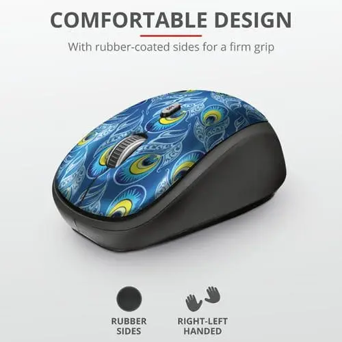 Mouse Trust Inalambrico USB Yvi Peacock