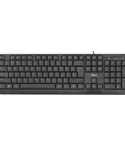 Teclado Trust Ziva Multimedia Alambrico Anti Derrames