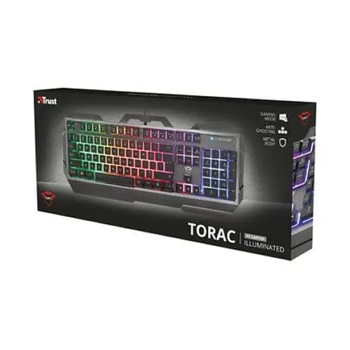 Teclado Gamer Trust Metalico GTX 856 Torac Con Iluminacion - Imagen 2